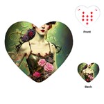 Elegant Victorian Woman 10 Playing Cards Single Design (Heart)