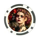Elegant Victorian Woman 6 Poker Chip Card Guard (10 pack)