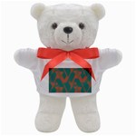 Mid Century Geometric Shapes Pattern 7 Teddy Bear