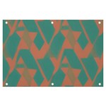 Mid Century Geometric Shapes Pattern 7 Banner and Sign 6  x 4 