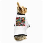 Mid Century Retro Floral 1970s 1960s Pattern 30 Dog T-Shirt