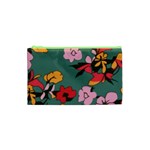 Mid Century Retro Floral 1970s 1960s Pattern 30 Cosmetic Bag (XS)