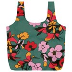 Mid Century Retro Floral 1970s 1960s Pattern 30 Full Print Recycle Bag (XXL)