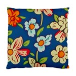 Mid Century Retro Floral 1970s 1960s Pattern 32 Standard Cushion Case (Two Sides)