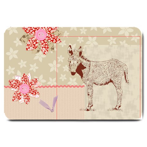 Donkey foal Large Doormat from ArtsNow.com 30 x20  Door Mat