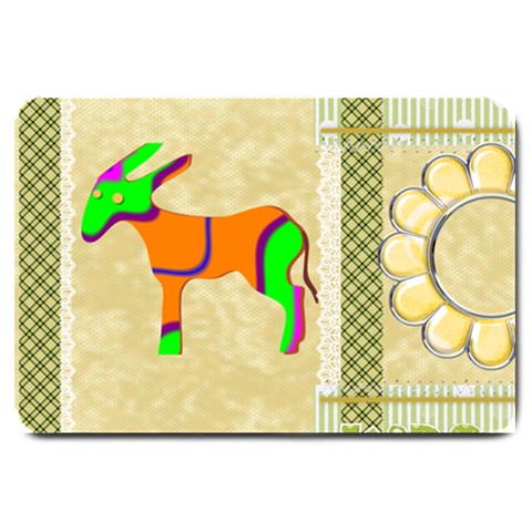Donkey foal Large Doormat from ArtsNow.com 30 x20  Door Mat