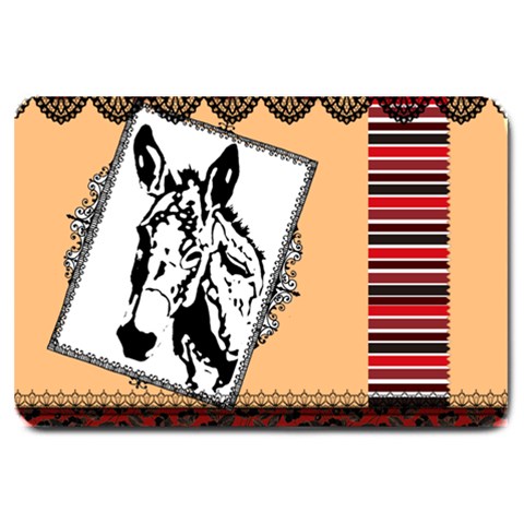 Donkey head Large Doormat from ArtsNow.com 30 x20  Door Mat