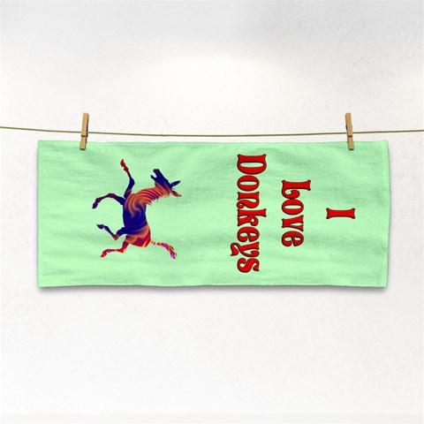Love Donks Hand Towel from ArtsNow.com Front