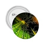 Machine Technology Circuit Electronic Computer Technics Detail Psychedelic Abstract Pattern 2.25  Buttons