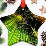 Machine Technology Circuit Electronic Computer Technics Detail Psychedelic Abstract Pattern Ornament (Star)
