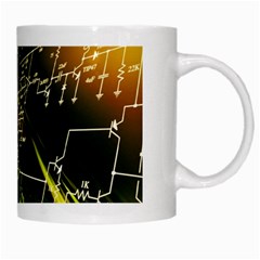 Machine Technology Circuit Electronic Computer Technics Detail Psychedelic Abstract Pattern White Mug from ArtsNow.com Right