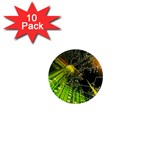 Machine Technology Circuit Electronic Computer Technics Detail Psychedelic Abstract Pattern 1  Mini Magnet (10 pack) 