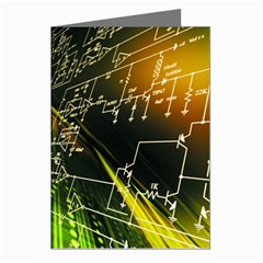 Machine Technology Circuit Electronic Computer Technics Detail Psychedelic Abstract Pattern Greeting Cards (Pkg of 8) from ArtsNow.com Left