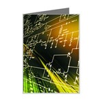 Machine Technology Circuit Electronic Computer Technics Detail Psychedelic Abstract Pattern Mini Greeting Card