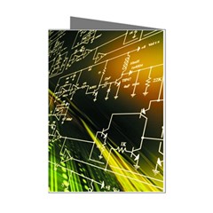 Machine Technology Circuit Electronic Computer Technics Detail Psychedelic Abstract Pattern Mini Greeting Cards (Pkg of 8) from ArtsNow.com Left