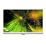 Machine Technology Circuit Electronic Computer Technics Detail Psychedelic Abstract Pattern Business Card Holder