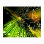 Machine Technology Circuit Electronic Computer Technics Detail Psychedelic Abstract Pattern Small Glasses Cloth