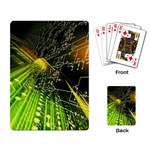 Machine Technology Circuit Electronic Computer Technics Detail Psychedelic Abstract Pattern Playing Cards Single Design (Rectangle)