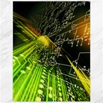 Machine Technology Circuit Electronic Computer Technics Detail Psychedelic Abstract Pattern Canvas 12  x 16 