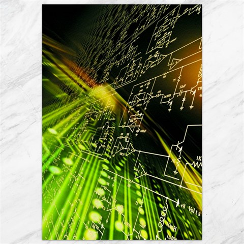 Machine Technology Circuit Electronic Computer Technics Detail Psychedelic Abstract Pattern Canvas 20  x 30  from ArtsNow.com 19.62 x28.9  Canvas - 1