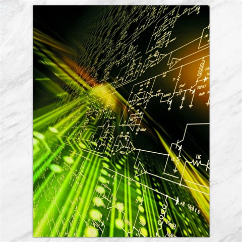 Machine Technology Circuit Electronic Computer Technics Detail Psychedelic Abstract Pattern Canvas 36  x 48  from ArtsNow.com 35.26 x46.15  Canvas - 1