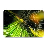 Machine Technology Circuit Electronic Computer Technics Detail Psychedelic Abstract Pattern Small Doormat
