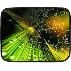 Machine Technology Circuit Electronic Computer Technics Detail Psychedelic Abstract Pattern Two Sides Fleece Blanket (Mini) from ArtsNow.com 35 x27  Blanket Back