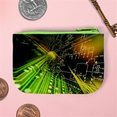 Machine Technology Circuit Electronic Computer Technics Detail Psychedelic Abstract Pattern Mini Coin Purse from ArtsNow.com Back