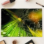 Machine Technology Circuit Electronic Computer Technics Detail Psychedelic Abstract Pattern Cosmetic Bag (XXL)