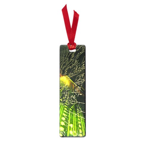 Machine Technology Circuit Electronic Computer Technics Detail Psychedelic Abstract Pattern Small Book Marks from ArtsNow.com Front