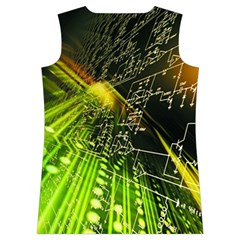 Machine Technology Circuit Electronic Computer Technics Detail Psychedelic Abstract Pattern Women s Basketball Tank Top from ArtsNow.com Back