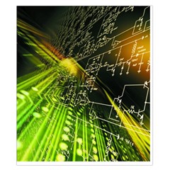 Machine Technology Circuit Electronic Computer Technics Detail Psychedelic Abstract Pattern Duvet Cover Double Side (California King Size) from ArtsNow.com Back