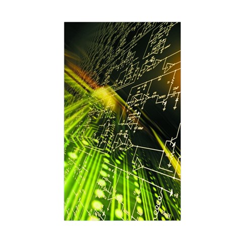 Machine Technology Circuit Electronic Computer Technics Detail Psychedelic Abstract Pattern Duvet Cover (Single Size) from ArtsNow.com Duvet Quilt