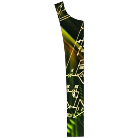 Machine Technology Circuit Electronic Computer Technics Detail Psychedelic Abstract Pattern Women s Button Up Vest from ArtsNow.com Button Placket Left