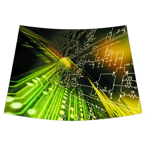 Machine Technology Circuit Electronic Computer Technics Detail Psychedelic Abstract Pattern Kids  Midi Sailor Dress from ArtsNow.com Front Skirt