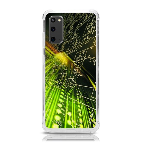 Machine Technology Circuit Electronic Computer Technics Detail Psychedelic Abstract Pattern Samsung Galaxy S20 6.2 Inch TPU UV Case from ArtsNow.com Front