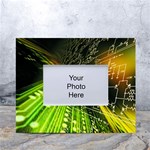 Machine Technology Circuit Electronic Computer Technics Detail Psychedelic Abstract Pattern White Tabletop Photo Frame 4 x6 