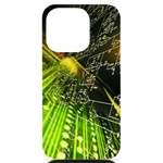 Machine Technology Circuit Electronic Computer Technics Detail Psychedelic Abstract Pattern iPhone 14 Pro Black UV Print Case