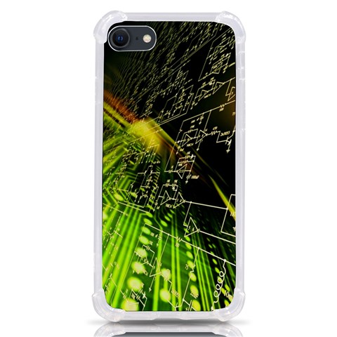 Machine Technology Circuit Electronic Computer Technics Detail Psychedelic Abstract Pattern iPhone SE from ArtsNow.com Front