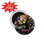 Psychedelic Funky Trippy 1.75  Magnets (10 pack) 