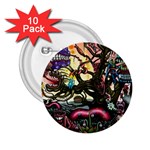 Psychedelic Funky Trippy 2.25  Buttons (10 pack) 