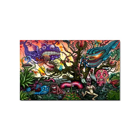 Psychedelic Funky Trippy Sticker Rectangular (10 pack) from ArtsNow.com Front
