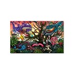Psychedelic Funky Trippy Sticker Rectangular (100 pack)