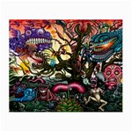 Psychedelic Funky Trippy Small Glasses Cloth