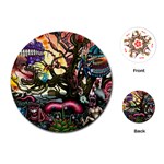 Psychedelic Funky Trippy Playing Cards Single Design (Round)