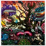 Psychedelic Funky Trippy Canvas 12  x 12 