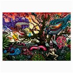 Psychedelic Funky Trippy Large Glasses Cloth (2 Sides)