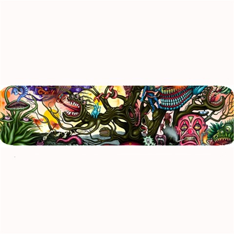 Psychedelic Funky Trippy Large Bar Mat from ArtsNow.com 32 x8.5  Bar Mat