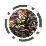 Psychedelic Funky Trippy Poker Chip Card Guard (10 pack)