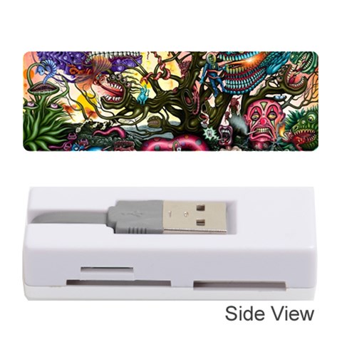 Psychedelic Funky Trippy Memory Card Reader (Stick) from ArtsNow.com Front